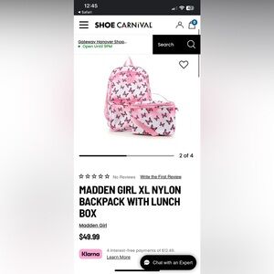 Madden Girl Butterfly Backpack